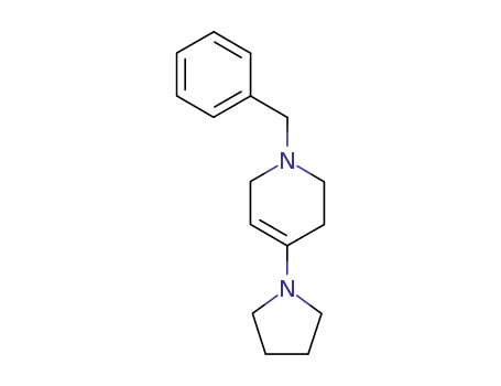 Molecular Structure of 16675-58-4 (1-benzyl-4-(pyrrolidin-1-yl)-1,2,3,6-tetrahydropyridine)