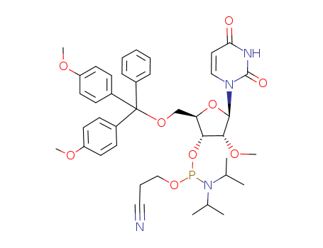 Uridine, 5'-O-[bis(4-methoxyphenyl)phenylmethyl]-2'-O-methyl-, 3'-[2-cyanoethyl bis(1-methylethyl)phosphoramidite]
