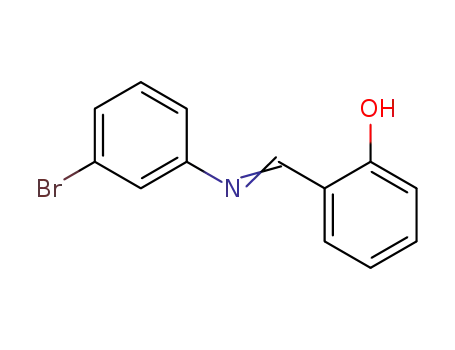 Molecular Structure of 886-31-7 (Phenol, 2-[[(3-bromophenyl)imino]methyl]-)