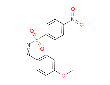 Molecular Structure of 840529-62-6 (Benzenesulfonamide, N-[(4-methoxyphenyl)methylene]-4-nitro-)