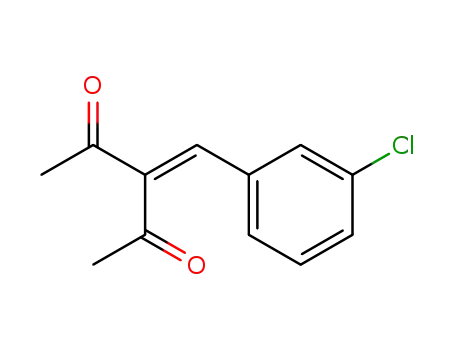 Molecular Structure of 15725-15-2 (2,4-Pentanedione, 3-[(3-chlorophenyl)methylene]-)