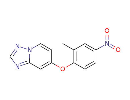 Molecular Structure of 937263-44-0 (7-(2-methyl-4-nitrophenoxy)-[1,2,4]triazolo[1,5-a] pyridine)