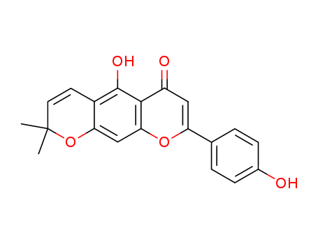 2-(4-Hydroxyphenyl)-5-hydroxy-8,8-dimethyl-4H,8H-benzo[1,2-b:5,4-b']dipyran-4-one
