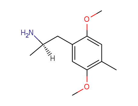 Molecular Structure of 43061-13-8 ((R)-2,5-Dimethoxy-4-methylamphetamine)
