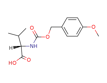 Molecular Structure of 4125-82-0 (L-Valine, N-[[(4-methoxyphenyl)methoxy]carbonyl]-)