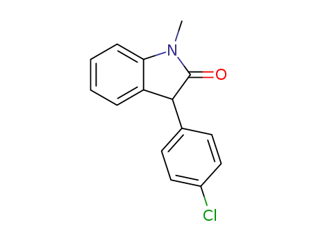 2H-Indol-2-one, 3-(4-chlorophenyl)-1,3-dihydro-1-methyl-