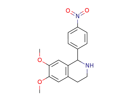 Molecular Structure of 47281-61-8 (6,7-DIMETHOXY-1-(4-NITRO-PHENYL)-1,2,3,4-TETRAHYDRO-ISOQUINOLINE)