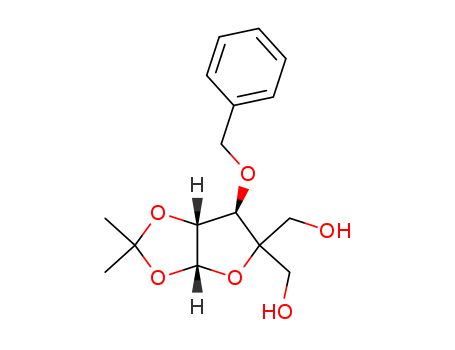4-(Hydroxymethyl)-1,2-O-isopropylidene-3-O-benzyl-β-L-threo-pentofuranose