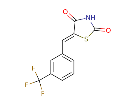 (5E)-5-{[3-(trifluoromethyl)phenyl]methylidene}-1,3-thiazolidine-2,4-dione