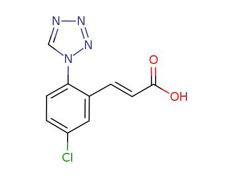 (E)-3-(5-chloro-2-tetrazol-1-yl-phenyl)-acrylic acid