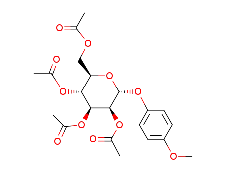 Molecular Structure of 17042-40-9 (4-METHOXYPHENYL 2,3,4,6-TETRA-O-ACETYL-ALPHA-D-MANNOPYRANOSIDE)