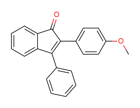 Molecular Structure of 3312-38-7 (1H-Inden-1-one, 2-(4-methoxyphenyl)-3-phenyl-)