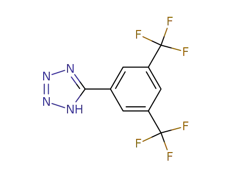 Molecular Structure of 175205-09-1 (5-[3,5-BIS(TRIFLUOROMETHYL)PHENYL]TETRAZOLE)