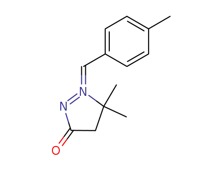 Molecular Structure of 924663-44-5 ((Z)-5,5-dimethyl-1-(4-methylphenylmethylidene)-3-oxopyrazolidin-1-ium-2-ide)