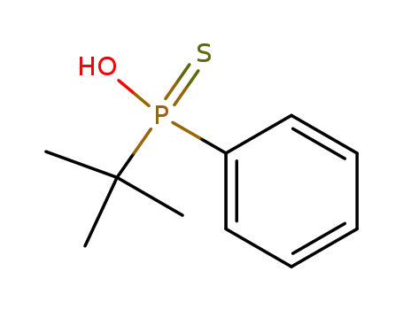 Molecular Structure of 6002-45-5 (Phosphinothioic acid, (1,1-dimethylethyl)phenyl-)