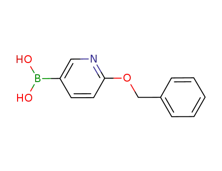 Molecular Structure of 929250-35-1 (2-Benzyloxy-pyridine-5-boronic acid)