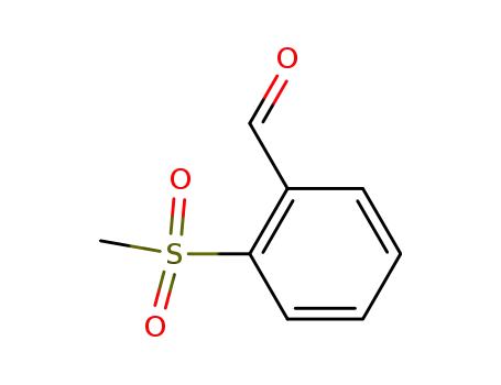 Molecular Structure of 5395-89-1 (2-methylsulfonylbenzaldehyde)