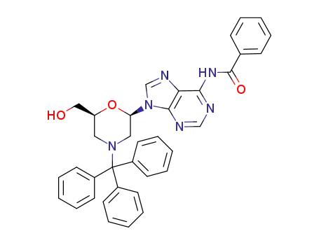 N-[9-(6-Hydroxymethyl-4-trityl-morpholin-2-yl)-9H-purin-6-yl]-benzamide