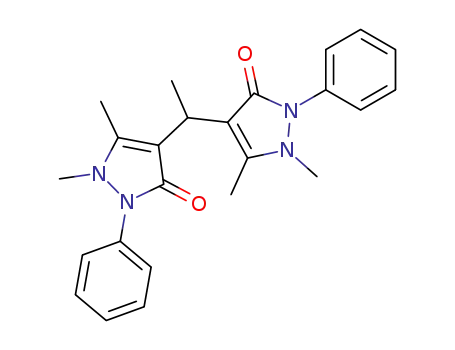 Molecular Structure of 1606-56-0 (3H-Pyrazol-3-one,4,4'-ethylidenebis[1,2-dihydro-1,5-dimethyl-2-phenyl-)