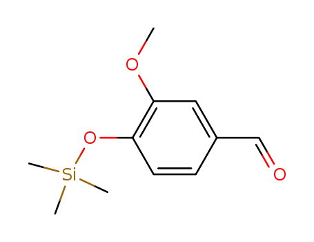 Molecular Structure of 6689-43-6 (3-Methoxy-4-[(trimethylsilyl)oxy]benzaldehyde)
