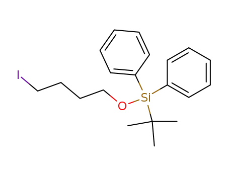 Molecular Structure of 149365-02-6 (Silane, (1,1-dimethylethyl)(4-iodobutoxy)diphenyl-)