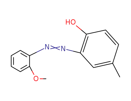 Molecular Structure of 15096-06-7 (Phenol, 2-[(2-methoxyphenyl)azo]-4-methyl-)