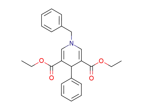 Molecular Structure of 120533-76-8 (diethyl 1-benzyl-1,4-dihydro-4-phenylpyridine-3,5-dicarboxylate)