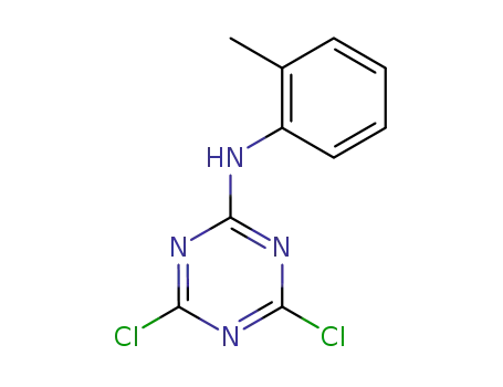 Molecular Structure of 2272-23-3 (4,6-dichloro-N-(2-methylphenyl)-1,3,5-triazin-2-amine)