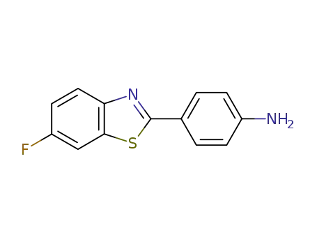 Molecular Structure of 328087-15-6 (4-(6-Fluorobenzo[d]thiazol-2-yl)benzenaMine)