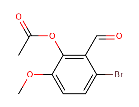 Benzaldehyde, 2-(acetyloxy)-6-bromo-3-methoxy-