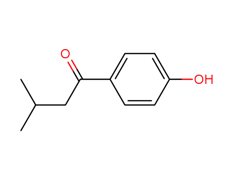 Molecular Structure of 34887-83-7 (1-Butanone, 1-(4-hydroxyphenyl)-3-methyl-)