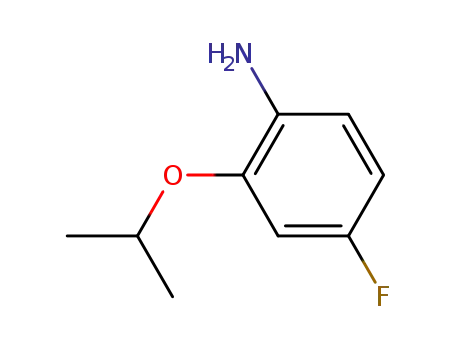 Molecular Structure of 148583-65-7 (4-fluoro-2-isopropoxyaniline)