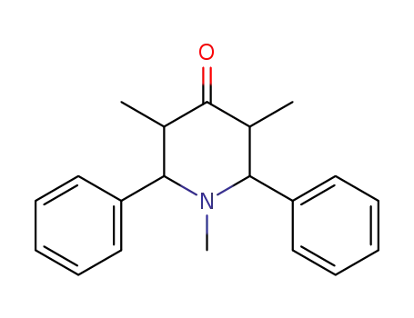 Molecular Structure of 5554-59-6 (1,3,5-trimethyl-2,6-diphenylpiperidin-4-one)