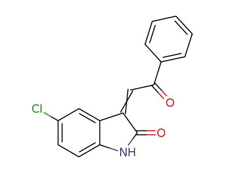 Molecular Structure of 1292780-69-8 (5-chloro-3-(2-oxo-2-phenylethylidene)indolin-2-one)