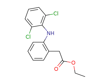 Molecular Structure of 15307-77-4 (Diclofenac Ethyl Ester)