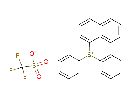 Molecular Structure of 116808-69-6 (1-NAPHTHYL DIPHENYLSULFONIUM TRIFLATE)