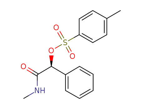 Molecular Structure of 871224-68-9 ((S)-2-(METHYLAMINO)-2-OXO-1-PHENYLETHYL 4-METHYLBENZENESULFONATE)