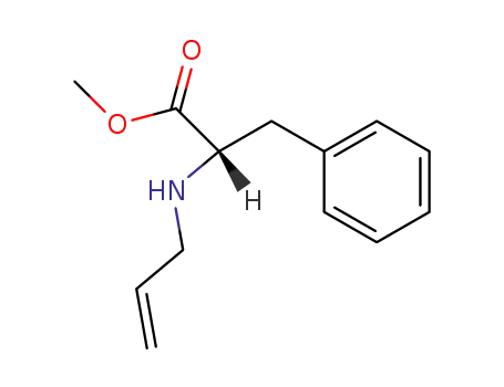 Molecular Structure of 73270-67-4 (L-Phenylalanine, N-2-propenyl-, methyl ester)
