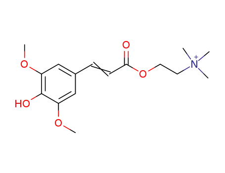 [2-(3,5-Dimethoxy-4-hydroxycinnamoyloxy)ethyl]trimethylaminium