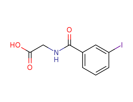 2-[(3-iodobenzoyl)amino]acetic acid