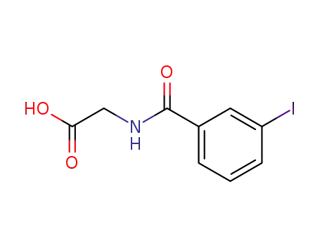 Molecular Structure of 52386-94-4 (m-Iodohippurate)