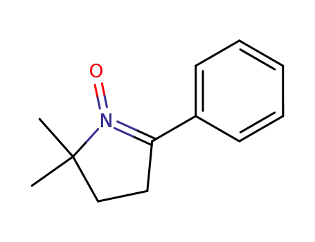 Molecular Structure of 58134-17-1 (5,5-dimethyl-2-phenyl-1-pyrroline-N-oxide)