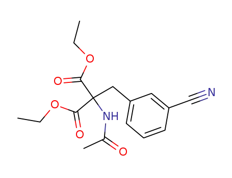 Propanedioic acid, (acetylamino)[(3-cyanophenyl)methyl]-, diethyl ester