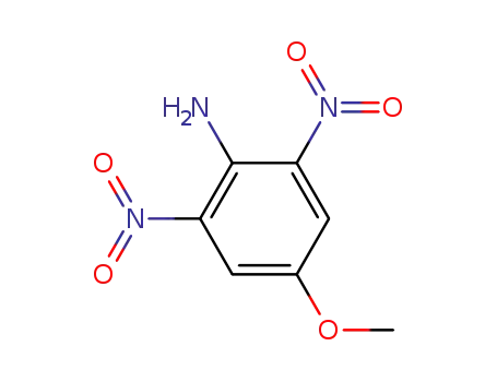 Molecular Structure of 5350-56-1 (p-Anisidine, 2,6-dinitro-,)