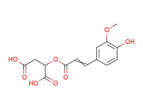 Molecular Structure of 39015-76-4 (Butanedioic acid,
[[3-(4-hydroxy-3-methoxyphenyl)-1-oxo-2-propenyl]oxy]-)