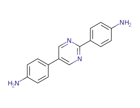 Molecular Structure of 102570-64-9 (Benzenamine, 4,4'-(2,5-pyrimidinediyl)bis-)