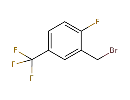 Molecular Structure of 220239-69-0 (2-FLUORO-5-(TRIFLUOROMETHYL)BENZYL BROMIDE)