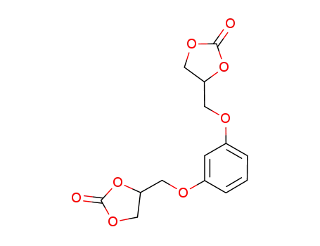 Molecular Structure of 85023-49-0 (4,4'-((1,3-phenylenebis [oxy])bis(methylene))bis(1,3-dioxolan-2-one))