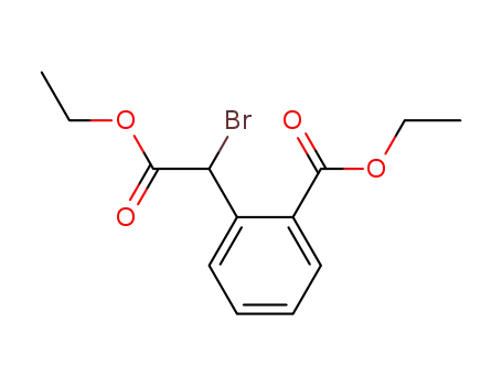 Molecular Structure of 79016-11-8 (ethyl 2-(1-bromo-2-ethoxy-2-oxoethyl)benzoate)