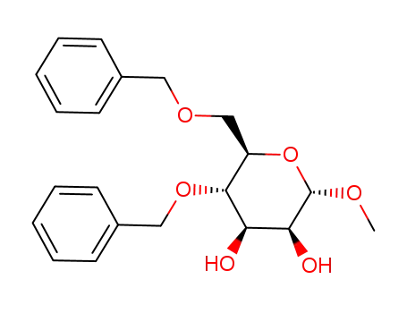 Molecular Structure of 73045-57-5 (methyl 4,6-di-O-benzyl-α-D-mannopyranoside)